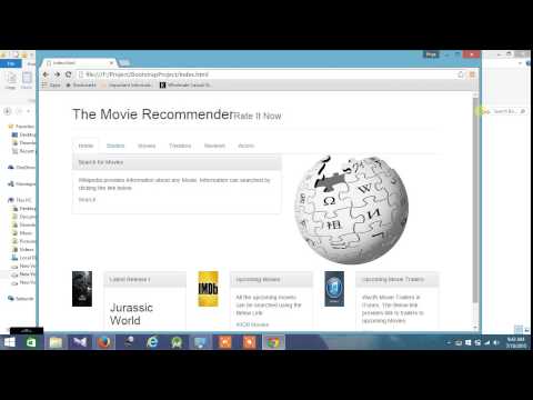 Mobile version of the website using bootstrap