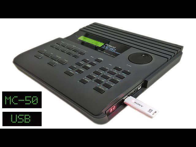 Roland MC-50 With USB Hard Drive (Replace floppy with usb hardrive