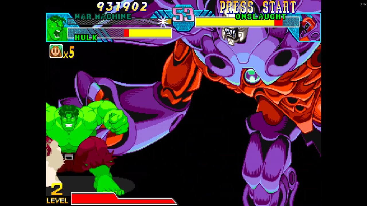 HULK & WAR MACHINE — Power and Firepower Unleashed! | Marvel vs Capcom: Clash of Super Heroes