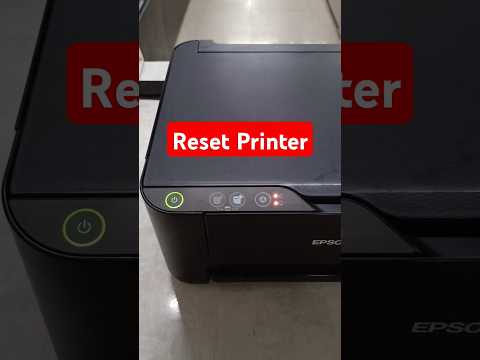 Epson L3110 Printer Red light Blinking Solution | Reset #shorts #shortsfeed