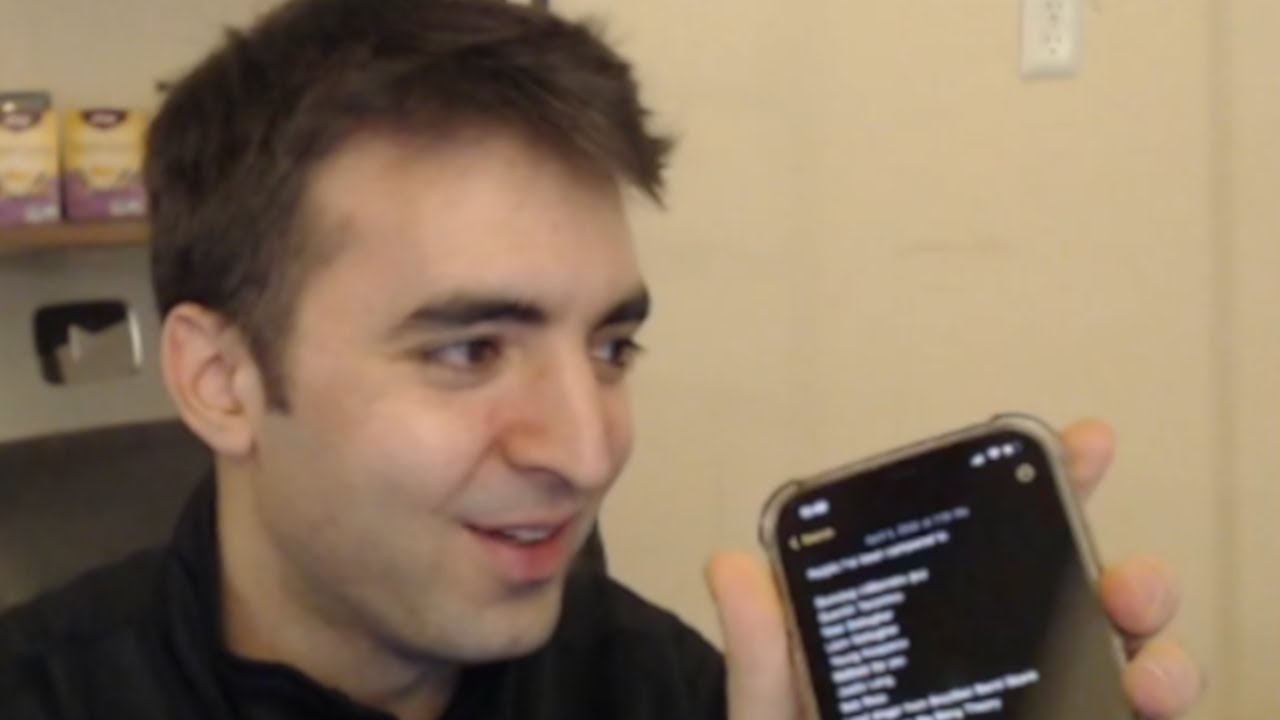 Eric Rosen keeps a WEIRD list on his phone