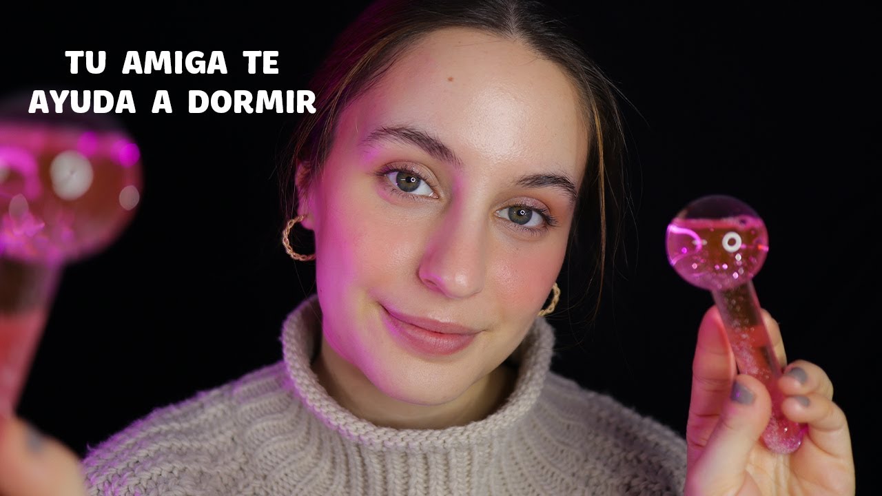 ASMR - Tu Amiga te hace el SKINCARE antes de Dormir 🌙 (sonidos reales y relajantes)