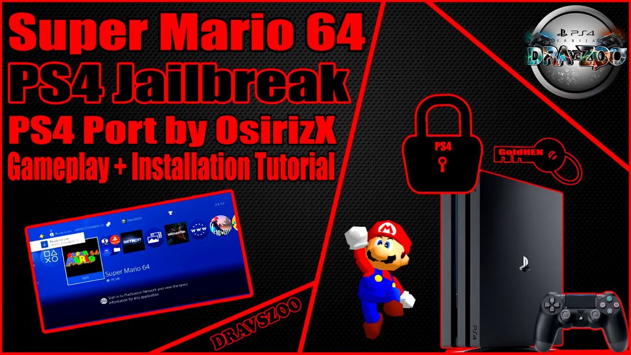 Super Mario 64 (SM64) Native Port PS4 PKG Details Surface, OsirisX Update!
