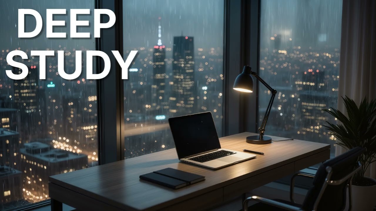 Rainy Night LoFi 🌧️ 1 Hour Deep Study Session | 집중력 향상 Beats