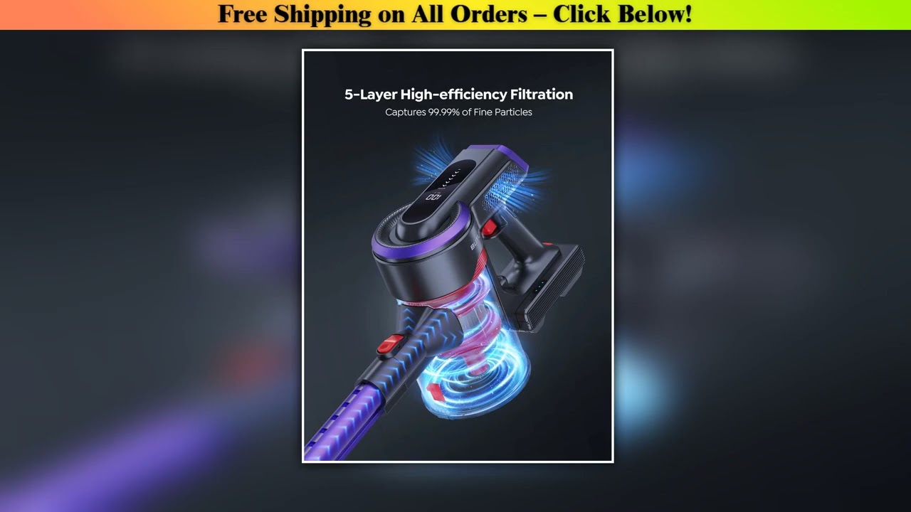 Buture JR400 38000Pa Cordless Vacuum Cleaner Handheld 450W With Touch Display Smart Home Appliance