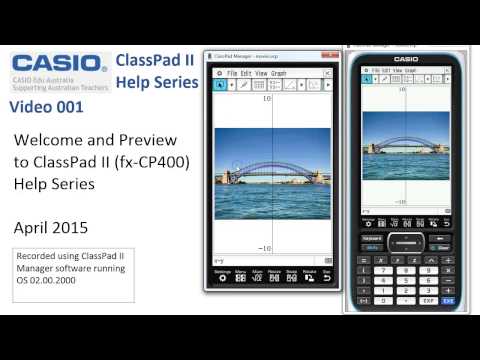 ClassPad Help 1 - Welcome and Preview