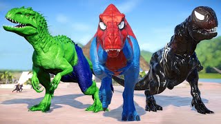 Bộ ba khủng long siêu nhân T Rex, I REX, Batman đại chiến - khung log