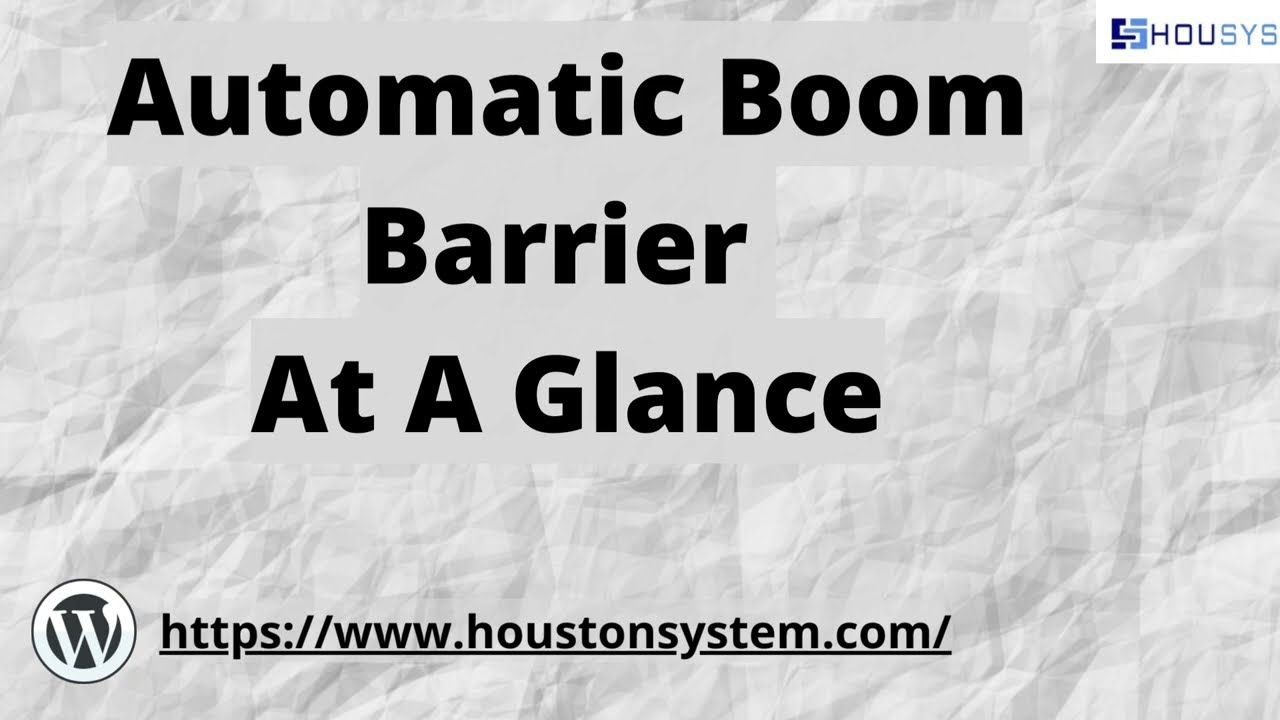Automatic Boom Barrier