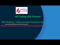 What is a API? API Testing with postman tool Part 1