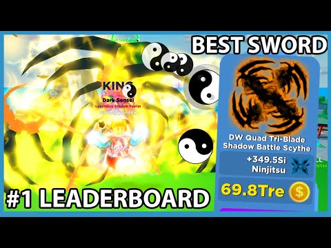 I Finally Got Number One On The Top Leaderboard In Roblox - roblox ninja legends dark karma dragon