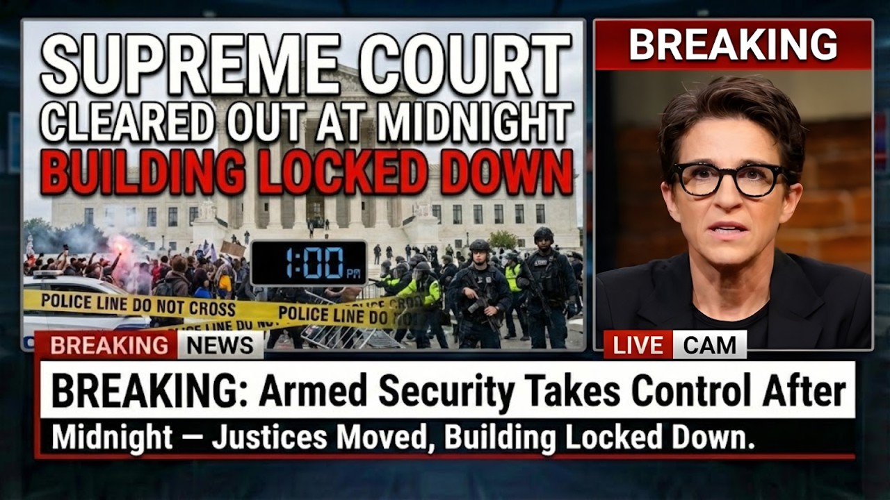 BREAKING: Supreme Court CLEARED OUT at Midnight — Building LOCKED DOWN,  Security in Place