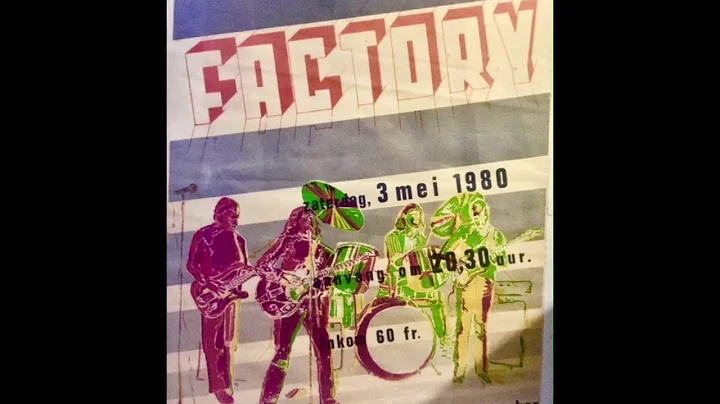 Factory - Booze (Live @ St-Anna Zaal 3 Mei 1980)