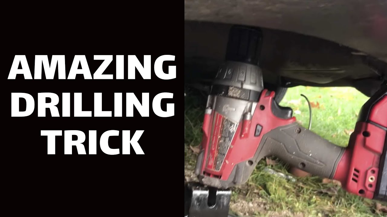 SIMPLE AMAZING DRILLING TRICK Save Your Arm With a Car Jack YouTube