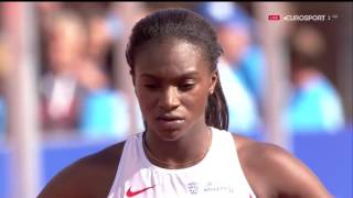261 Dina Asher Smith 200m Women's Semifinal 2 HD European Athletics Championships Amsterdam 2016