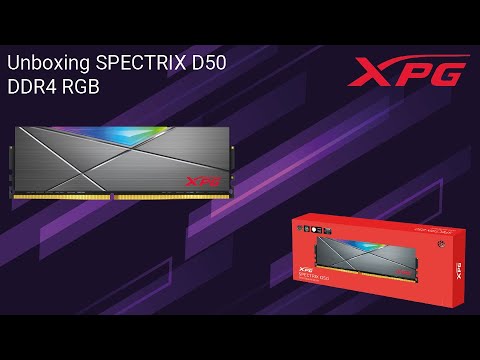 Unboxing Memoria RAM SPECTRIX D50 DDR4 RGB - #unboxing #xpggaming
