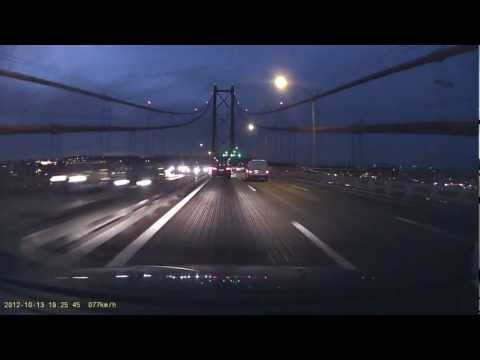 Vehicle Drive Recorder - Tagus bridge - back to Lisbon