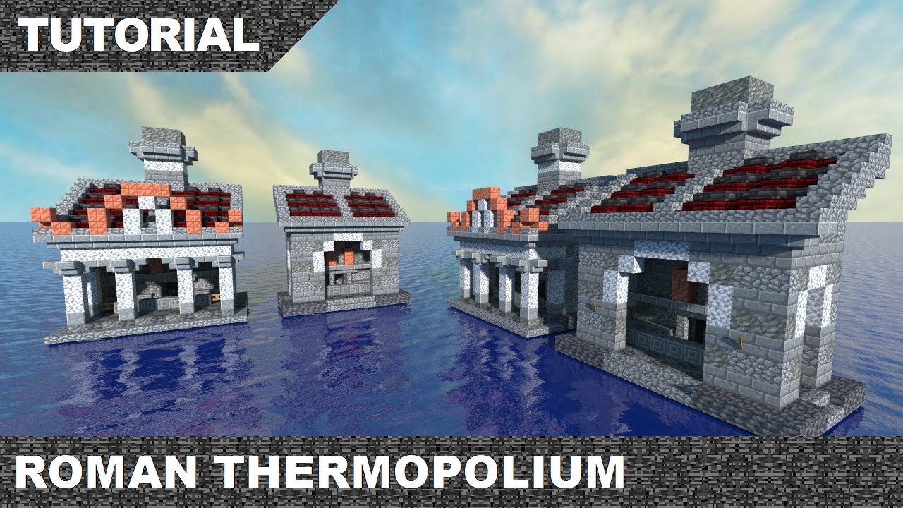 Minecraft Roman Thermopolium Tutorial & Download - YouTube