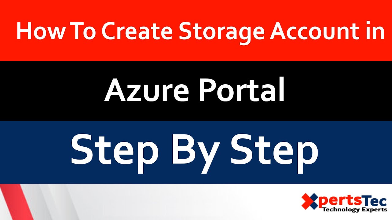 How To Create Storage Account in Azure Portal - YouTube