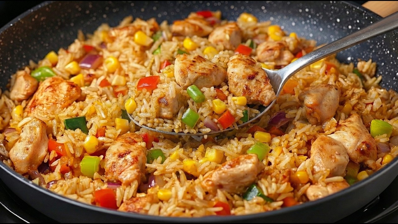 ❗️Этот рецепт риса с курицей такой вкусный! Я готовлю его снова и снова!