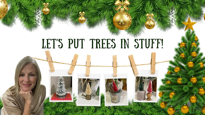 Holiday Crafts: Bottle Brush Tree Display Ideas  #christmastrees #thriftflips