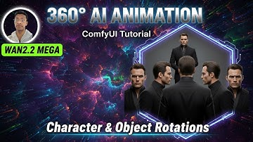 ComfyUI Tutorial: 360 AI Character Animation with Wan2.2 Mega All-In-One
