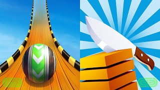Sky Rolling Ball 3D Vs Slice It All Android iOS Mobile Gameplay Walkthrough 46354 screenshot 5