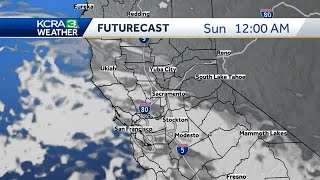 Increasing clouds with fog and a chance for sprinkles in Northern California