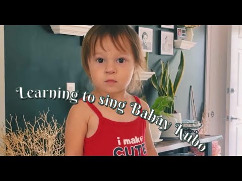 3.Practicing Bahay Kubo at 18months + Saturday family Bonding