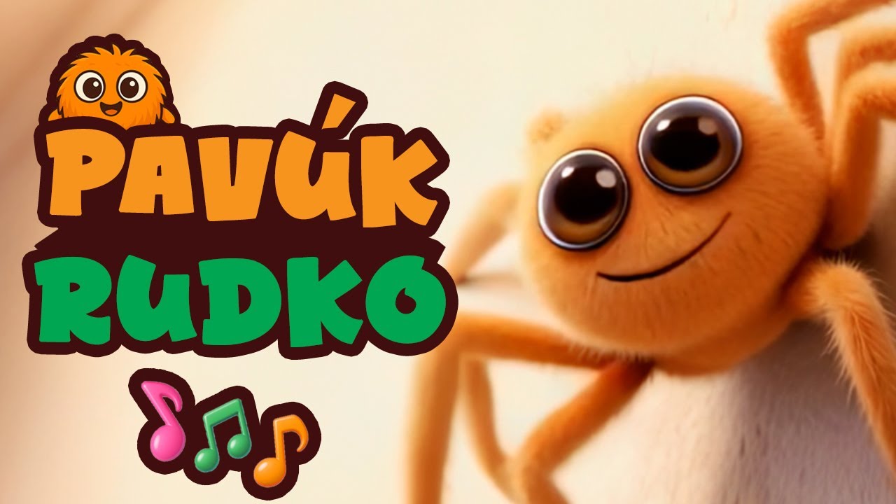 Pavúk Rudko - Lezie pavúk po stene | Rozprávková pesnička o pavúčikovi pre deti, Bubula SK piesne