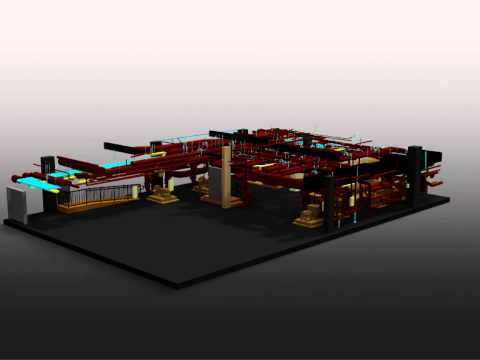 3D CAD Model of Mechanical Room