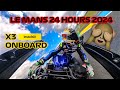 Canepa onboard at le mans 24h 2024  front view  yamaha r1