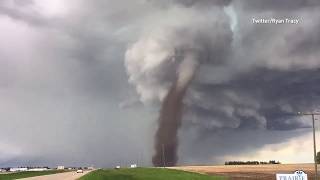 Three Hills, Alberta tornado | Friday June 2, 2017 | 5 different angles