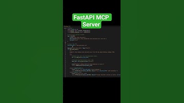 FastAPI MCP Server #gemini #fastapi #mcpserver