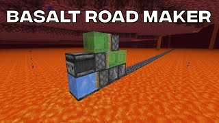 Automatic Basalt Road Maker For Lava Lakes