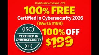 100% FREE Certified in Cybersecurity 2026 (Worth $199) #cybersecurity #free #certification #isc2