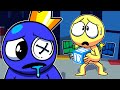 Blue Is So Sad With Player - Rainbow Friends Animation