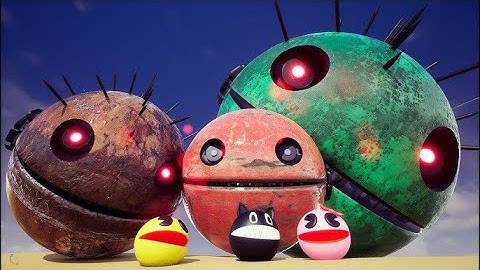 Scary Pacman vs Cartoon Cat vs Robot Pacman vs Ms Pacman vs Monster Pacman Best Adventures X3578