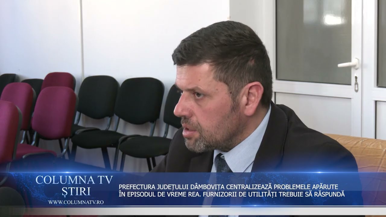 PREFECTURA DÂMBOVIȚA CENTRALIZEAZĂ PROBLEMELE DIN EPISODUL DE VREME REA