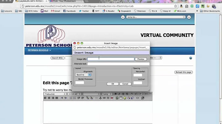 Adding a Photo to your Moodle Wiki