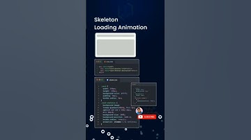 How To Create Skeleton Loading Animation With CSS | Pure CSS Skeleton Loading Animation #shorts