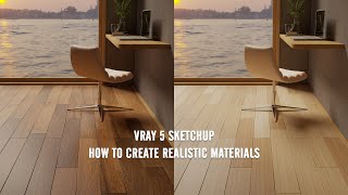 How To Create Realistic Materials | Tạo Vật Liệu Sàn Gỗ Vray Sketchup | Materials Vray 05
