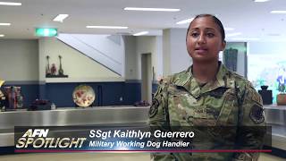 AFN Pacific Spotlight -  SSgt Kaithlyn Guerrero, Military Working Dog Handler