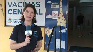 Sala de Vacina Central de Pato Branco com horário...