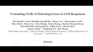 Famous [short] Evaluating LLMs at Detecting Errors in LLM Responses Net Worth
