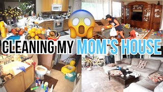 All Day Clean With Me Actual Messy House Cleaning Motivation Sahm Cleaning My Mom S House