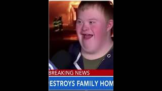 Down syndrome son burnt down his mom’s house #youtubeshorts #downsyndrome