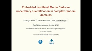 ExaQUte Workshop - 3) Embedded multilevel Monte Carlo for UQ in complex geometries
