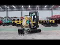 NEW 1000kg gas mini excavator with EPA certification from TYPHON. Ready stocks in California.