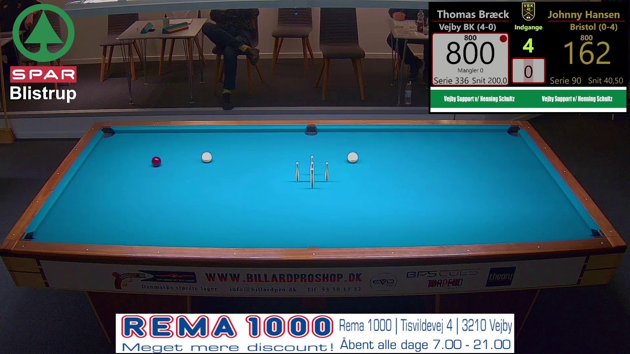 Elitedivisionen kegler - Vejby mod Bristol  | Bord 4