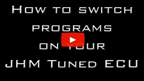 JHM ECU Program Switching Turtorial